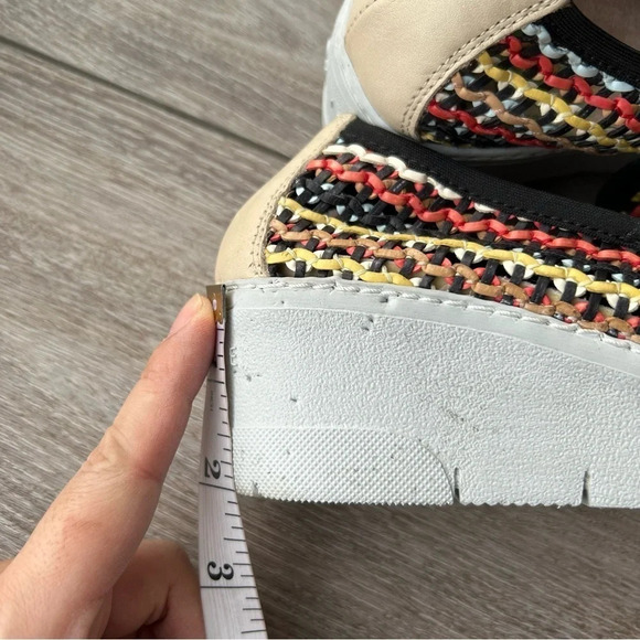 Hispanitas Woven Leatherette Wedge Loafer Made in Spain - Picture 14 of 15